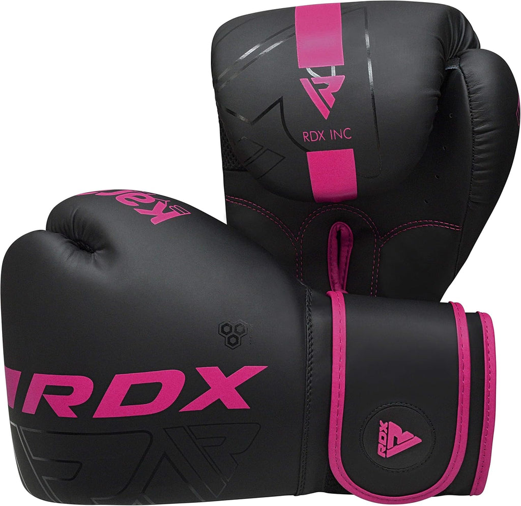 RDX Boxing Gloves - Pro Training & Sparring | Maya Hide Leather for Muay Thai & MMA | Ventilated Palm, 8-18 Oz Options