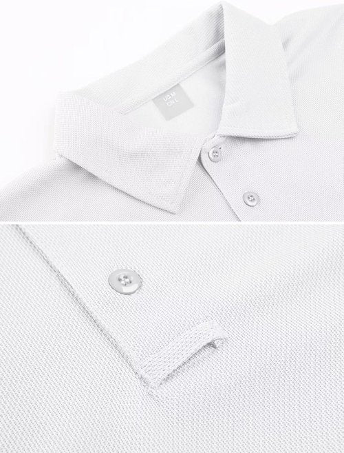 MAGCOMSEN Men's Polo Shirt - Quick Dry Tactical Performance | Short Sleeve Pique Golf Shirt