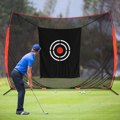 KAIDIDA Golf Target Cloth Hitting- 6 X 5 FT White Fast Setup Sturdy Practice Trainers Basement Yard for Golfers Adults Players Teens Gifts