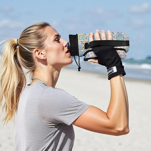 Icolor Water Bottle Carrier Bag - Insulated Neoprene Crossbody Holder with Phone Pocket | 25/32/40 oz