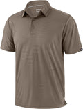 Skiennix Men's Golf Shirt - Lightweight Moisture-Wicking Short Sleeve Polo | Performance Fit, Grid Design