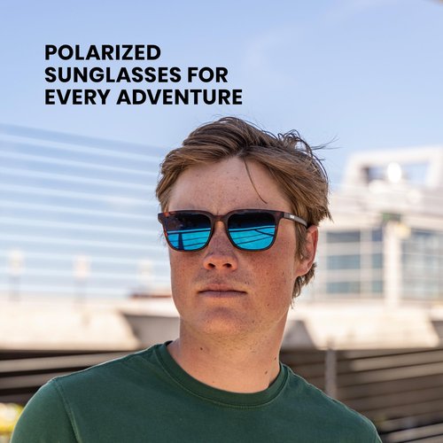 Suncloud Boundary Polarized Sunglasses, Matte Black/Polarized Gray, one Size