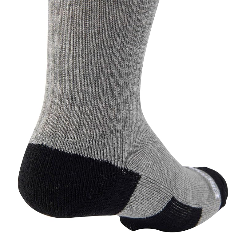 Browning 3-Pack Everyday Crew Socks Heather Gray Size Large