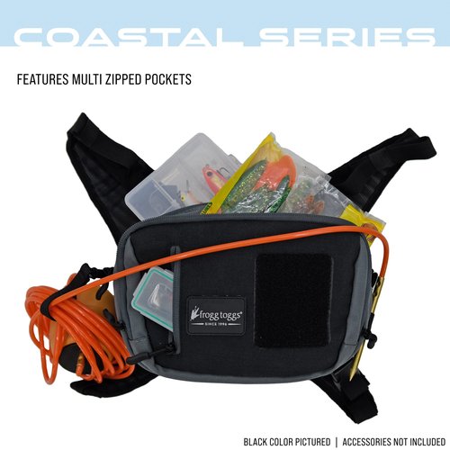FROGG TOGGS Catchall Chest Pack, Fly Fishing Anglers Pack, Solid Elements, OS