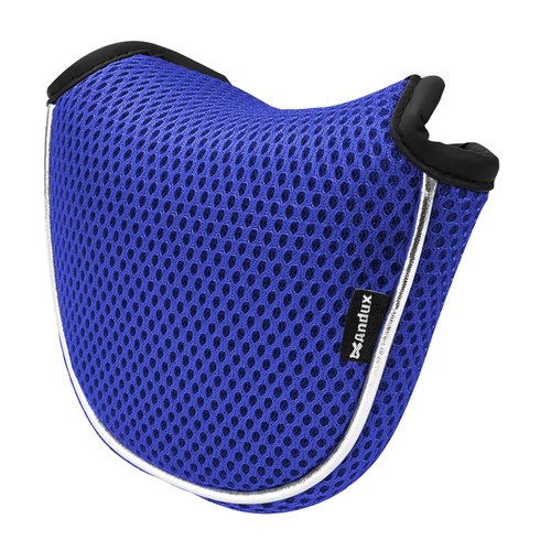 Andux Mallet Cover Golf Putter Head Covers for Center Shaft Putter MT/TG16 Blue, Semicircle