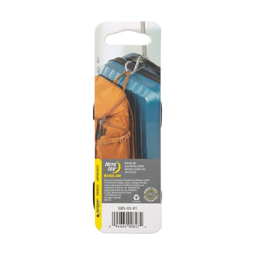 Nite Ize Size-5 S-Biner Dual Carabiner, Stainless-Steel, Black