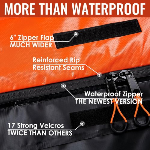 Asinking Rooftop Cargo Carrier Bag - 22 Cubic Feet Waterproof & Tear-Resistant | Includes Non-Slip Mat & Extra Straps