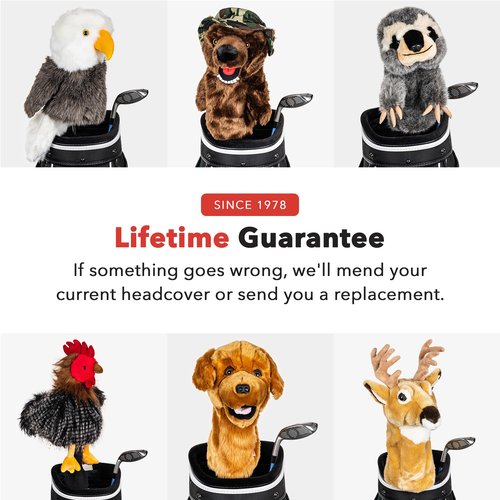 Daphne's Headcovers Deer Driver Headcover Premium Driver Headcovers Funny Golf Club Covers Stylish Protection for Your Clubs Men's Golf Gear Driver Headcover for Men and Women