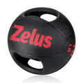 ZELUS Medicine Ball with Dual Grip| 10/20 lbs Exercise Ball |Weight Ball with
