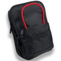 Tactical Golf Valuables Pouch with Clip-On Carabiner – Water-Resistant Golf Tee Bag Pouch for Belt, Cart or Backpack – Compact Golf Accessory Bag for Balls, Tees, Gloves & EDC Gear Black/Red
