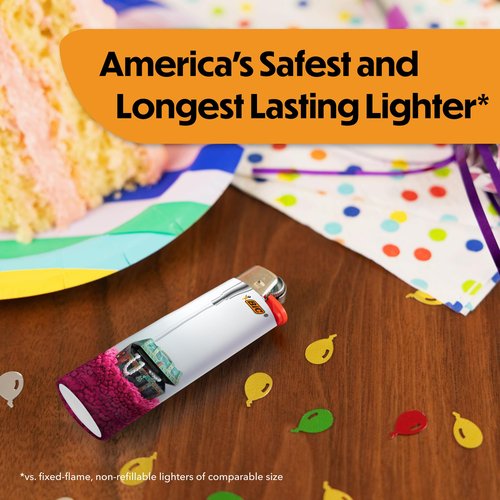 BIC Maxi Pocket Lighter, Special Edition What's Inside Series, 8 Count Pack of Lighters