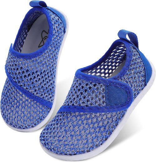 LeIsfIt Toddler Water Shoes Boys Girls Barefoot Aqua Socks Kids Breathable Quick-Dry Swim Shoes for Beach Pool Surf