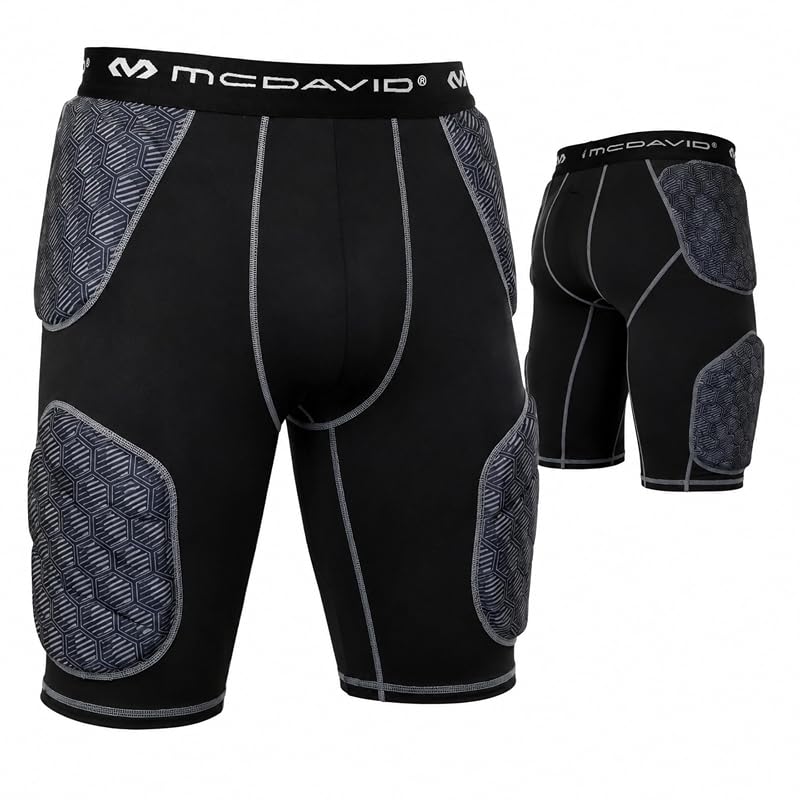 McDavid MD21800 Football Girdle with 5-Pad Protection, Black XX-Large