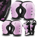 SKATEWIZ Knee and Elbow Pads Adult - Impact Size L Pink Black - Skating Protective Gear Adult - Wrist Guards for Skating Scooter Roller Skates Skateboard - Ice Skates Men