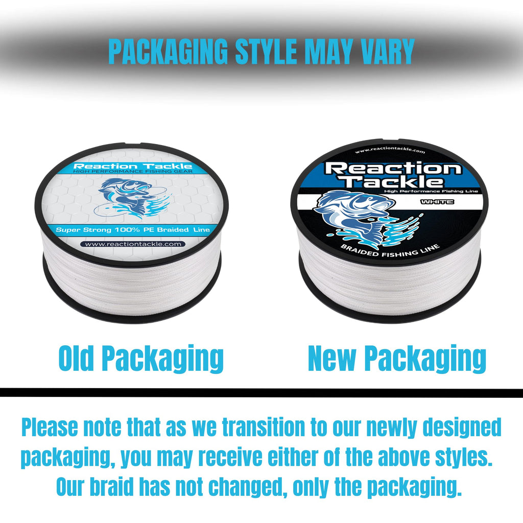 Reaction Tackle Braided Fishing Line Sea Blue 25LB 1000yd