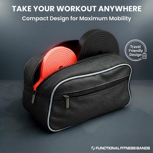 Functional Fitness Pull Up Assist Resistance Bands | Heavy Duty Loop Exercise Bands for Powerlifting, Mobility, and Stretching | Travel Friendly Resistance Bands for Workout | Combo Pack of 2