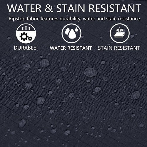 Hiwise Men's Stretch Tactical Pants Water Resistant Ripstop Cargo Pants Outdoor Lightweight EDC Work Hiking Pants (Black, 32WX34L)