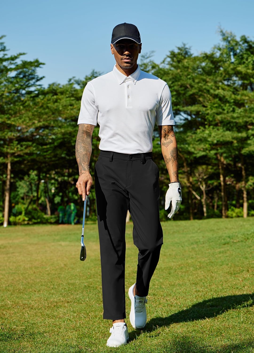 Willit Men's Golf Pants - Stretchy & Comfy Dress Pants | Lightweight Casual Slacks with Pockets (28''-34'')