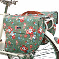 Tourbon Cycling Bike Bicycle Pannier Bags for Rear Rack Waterproof Canvas Double Roll-up Panniers
