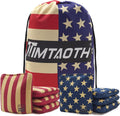 Professional Cornhole Bags Set of 8 - Dual Sided Slick and Stick Design for Regulation Play