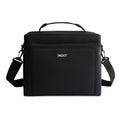 PackIt Freezable Newport Cooler, Black, Collapsible, Reusable, Built with EcoFreeze Technology, Wide Top Opening, Double Zip Closure, with Adjustable & Removable Shoulder Straps for Easy Carrying