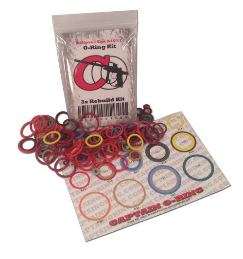 Dye DM8 / DM9 / DM10 / DM11 - Color Coded 3X Oring Rebuild Kit