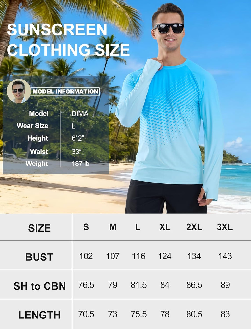Skiennix Men's Long Sleeve Rash Guard - UPF 50+ Sun Protection Swim Shirt | Quick Dry Lightweight Top