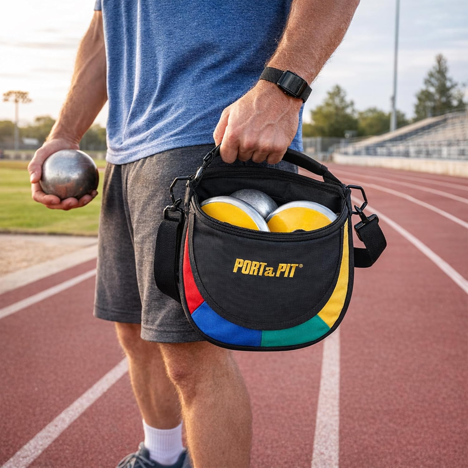 Port A Pit Shot & Discus Carrier - Durable Sports Equipment Bag for Easy Transport & Storage