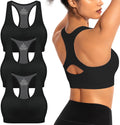AENLLEY Padded Sports Bras for Women - Breathable Medium Support for Yoga & Gym Workouts
