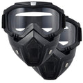 Paintball Mask Anti Fog,Airsoft Mask Full Face,Tactical Mask, Motorcycle Helmet Goggles with Removable Face Mask for Men Women (2Clear)