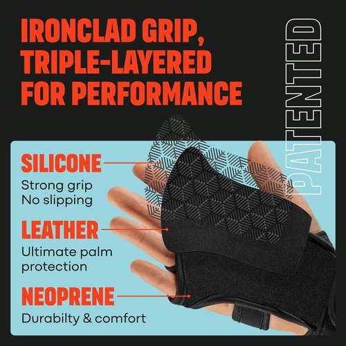 MAVA Open Gym Gloves for Women & Men | Padded Weight Lifting Gloves with Wrist Support for Comfort, Protection | Strong-Grip Fingerless Workout Gloves | Multi-Use, Anti-Sweat Gym Accessories(Black M)