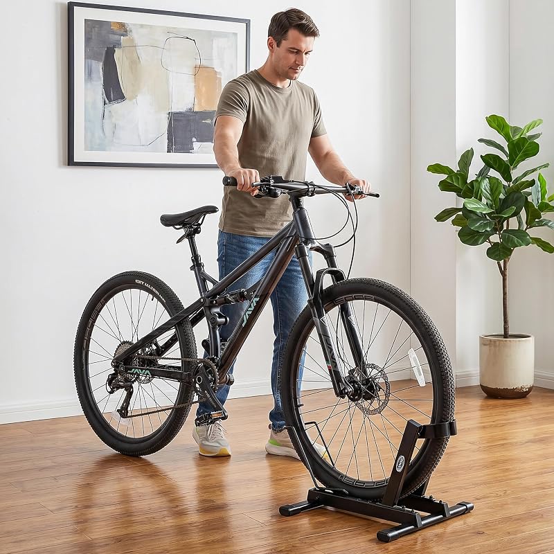 Floor Bicycle Stand for 20"-29" Bikes, 38kg Capacity – Freestanding Bike Rack