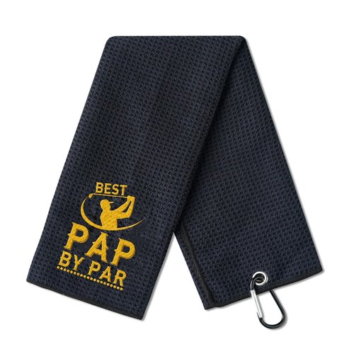 CybGene Pap Gifts Golf Towel, Abuelo on Father‘s Day, 15.8 x 23.6 inches Microfiber Golf Towel for Golf Bags