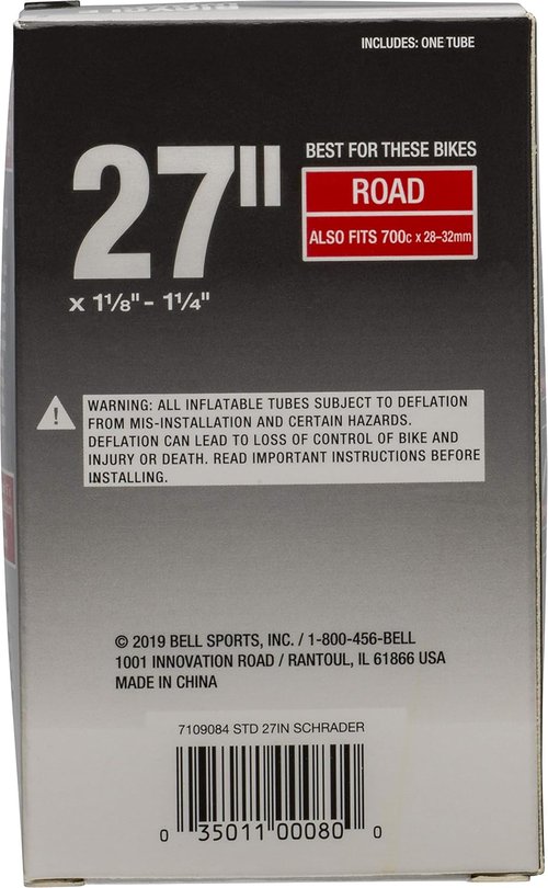 Bell Bicycle Inner Tubes - Durable Replacement for Smooth Rides | Standard Size