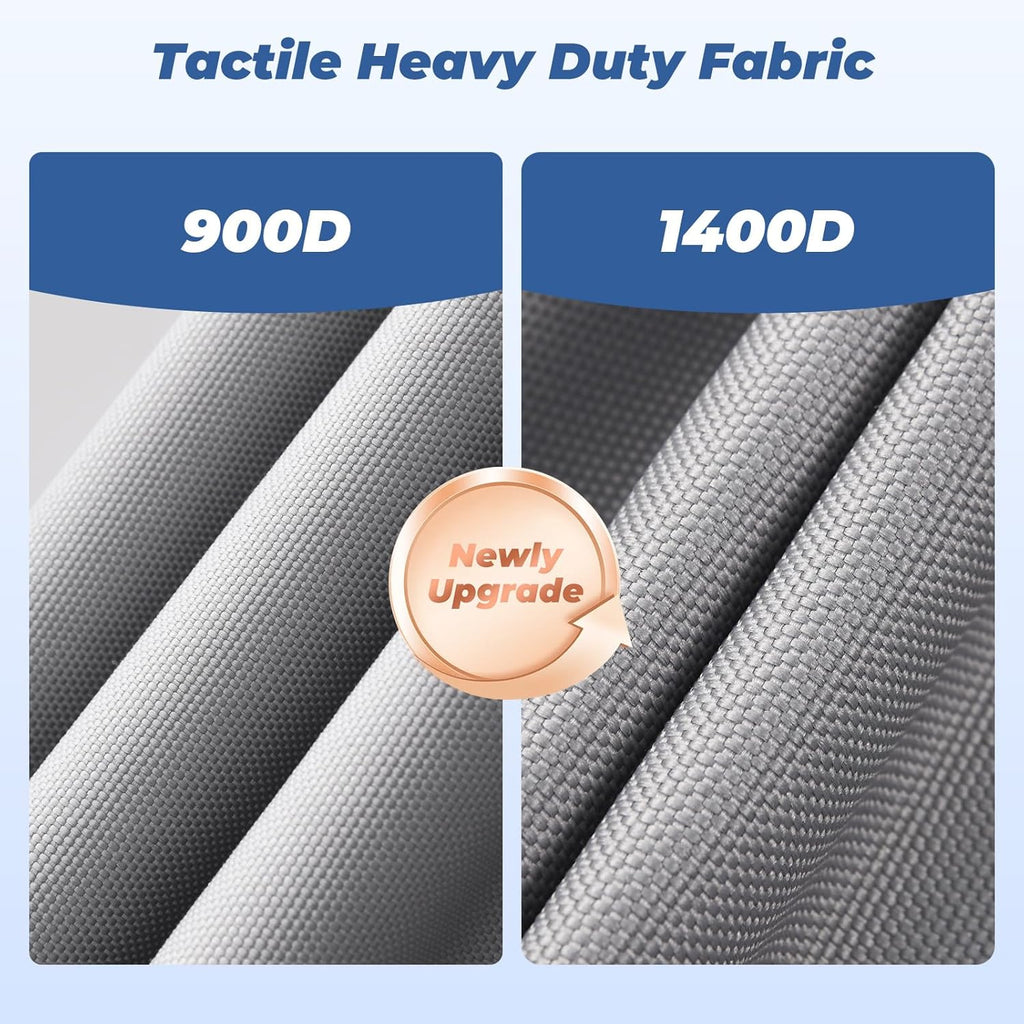 RVMasking Waterproof Boat Cover - Heavy Duty 1400D Marine Grade | Fits 16-18.5 ft V-Hull Bass Boats, Gray
