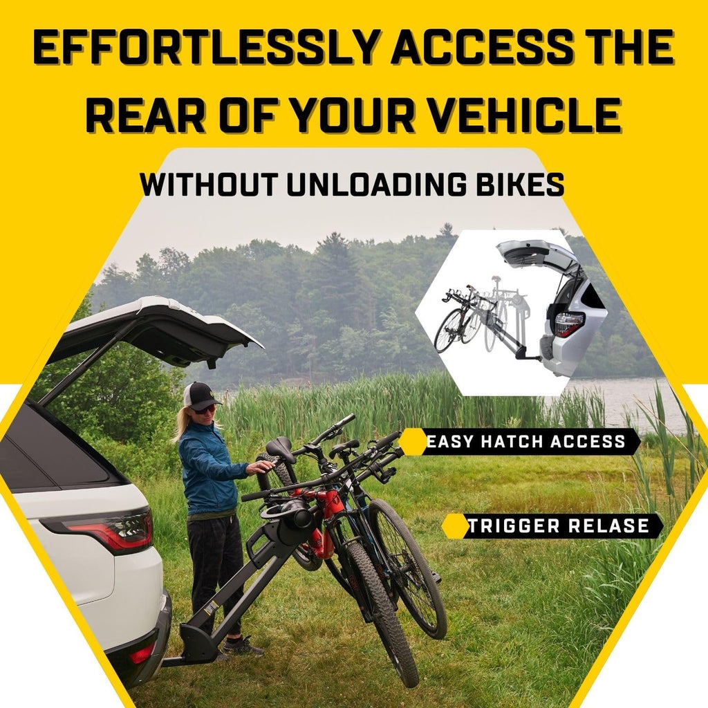 Saris Glide EX Bike Rack - Premium Hitch-Mounted Design for 2 Bikes | Durable & Easy to Use