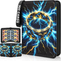 Skiennix Card Binder - 9 Pocket Zipper Case with 50 Removable Pages for Game & Sports Cards | Black