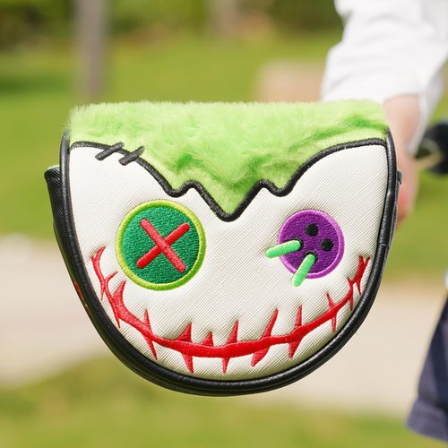 Funny Golf Head Covers, Putter Cover for OZ1 MEZZ 1 MEZZ1 MAX Putters, Center Shaft Mallet Putter Cover with Magnetic Closure, PU Leather Material, Golf Gift for Men and Women, Joker