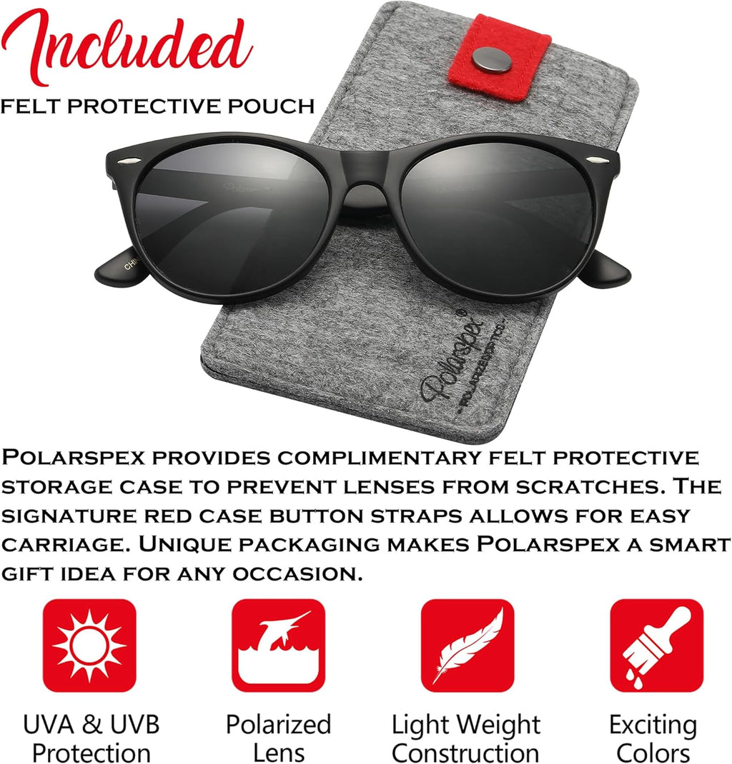 PolarSpex Polarized Sunglasses for Women Retro Classic Cateye Sunglasses for Women, UV Protection for Driving & Fishing