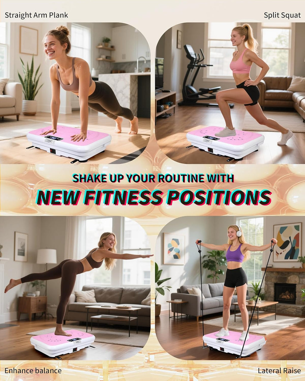 ROTAI Vibration Plate - Whole Body Exercise Machine for Weight Loss & Lymphatic Drainage | 400 lbs Capacity