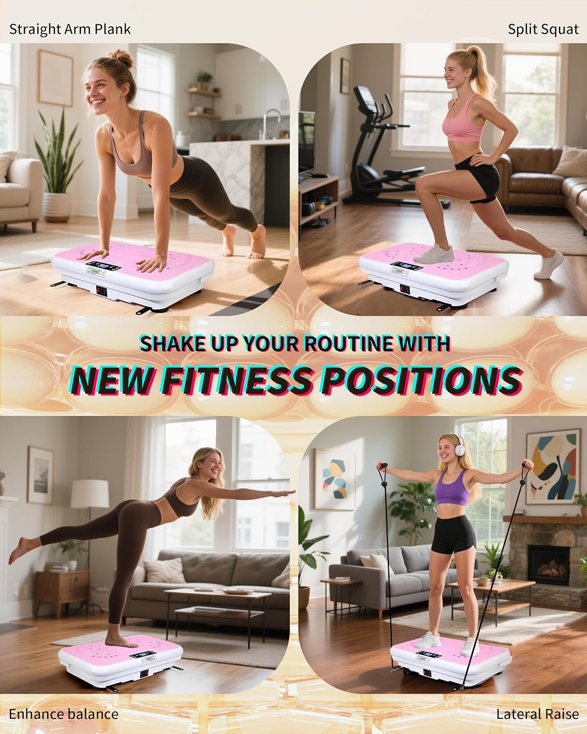 ROTAI Vibration Plate - Whole Body Exercise Machine for Weight Loss & Lymphatic Drainage | 400 lbs Capacity