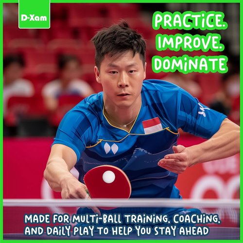 D-Xam Ping Pong Balls - 15 Pack Official 40mm High Bounce Table Tennis Balls | Orange & White