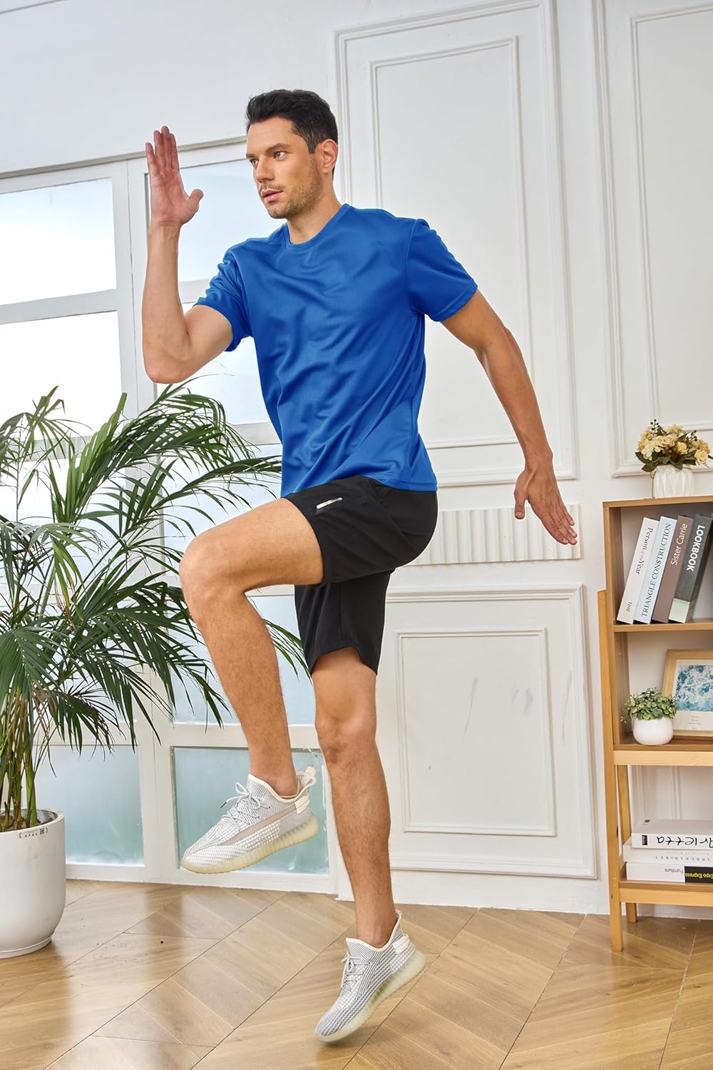 Skiennix Men's Short Sleeve Quick-Dry Athletic T-Shirt - Ideal for Running & Gym Workouts