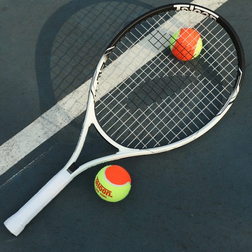 Kid Tennis Rackets (23, Black-White)