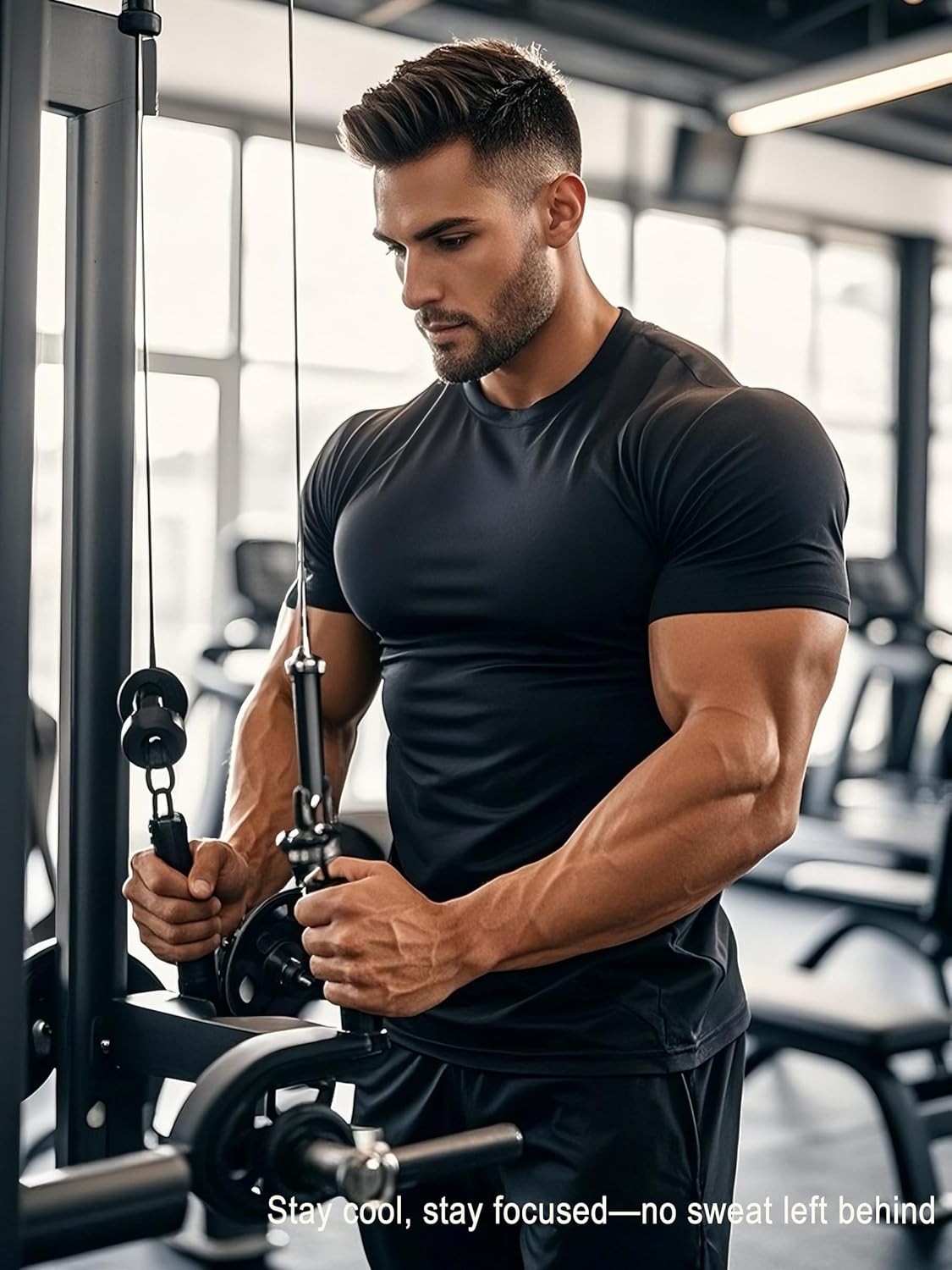 Skiennix Men's Short Sleeve Quick-Dry Athletic T-Shirt - Ideal for Running & Gym Workouts