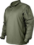 IDOGEAR Men’s Tactical Combat Shirt - Long Sleeve with Elbow Pads & Pockets | Military BDU Apparel