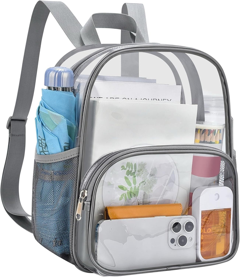 USPECLARE Clear Backpack - Stadium-Approved Small Backpack 11.5"x9.5"x6" for Concerts & Travel