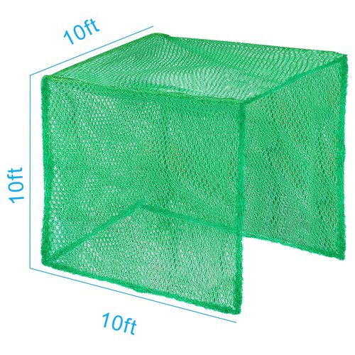 Aoneky 10x10x10ft HDPE Golf Cage Net