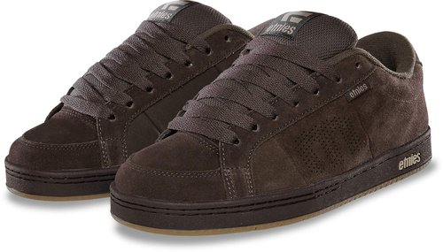 Etnies Kingpin - Classic Skate Heritage Fashion Style with on-Trend Puffy Look, Reinforced Cupsole - Brown/Black/Tan - 7
