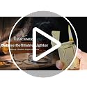 Laicengo Vintage Sanji Copper Butane Refillable Gas Lighter for Men & Dad